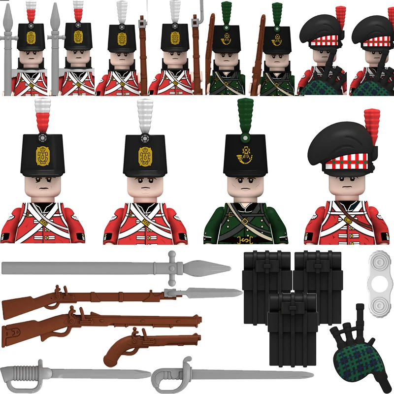 Конструктор немецких войн британская армия французские фигурки солдат