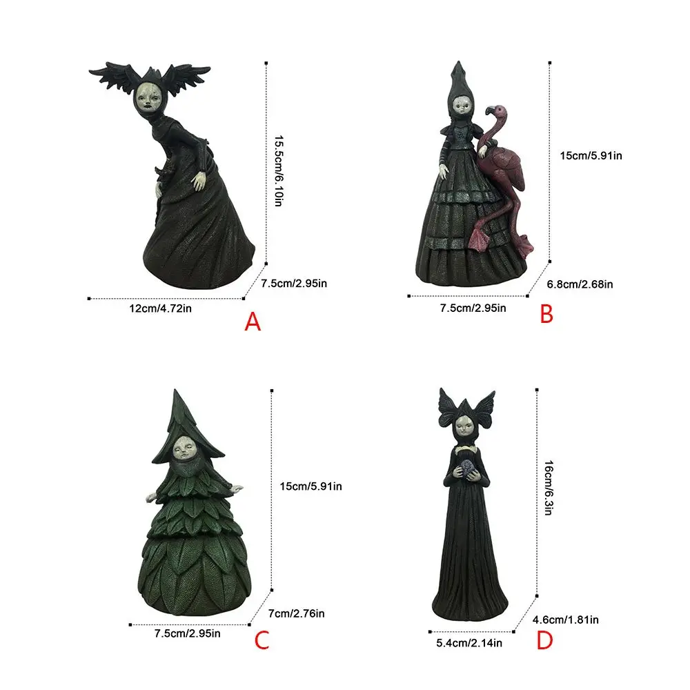 For Patio Yard Lawn Porch Landscape Accessories Witch Statue Garden Decoration Creepy Witch Sculptures Witch Figurine images - 6