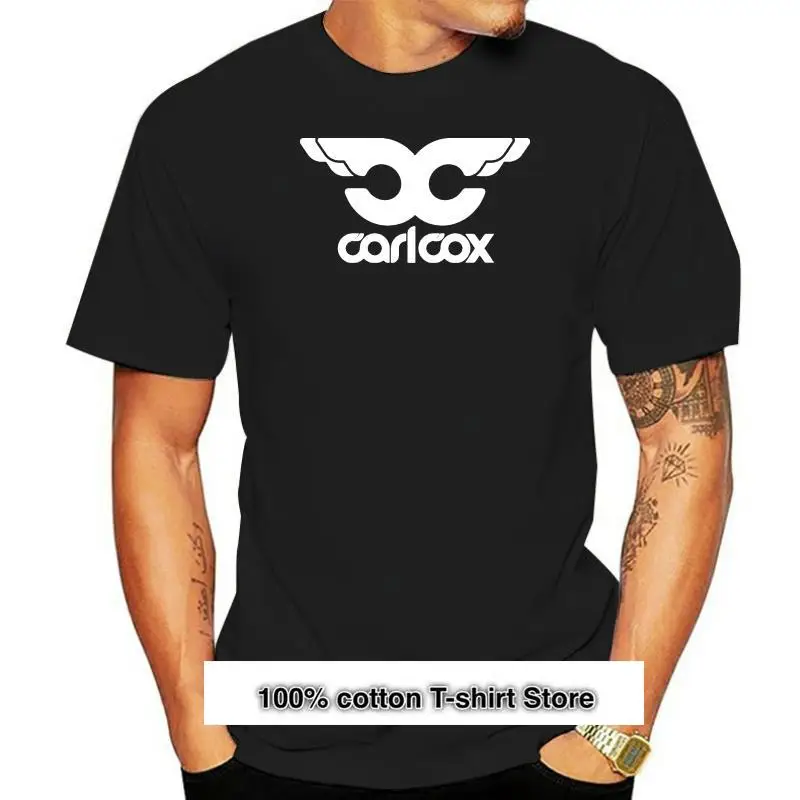 

Camiseta negra para hombre, camisa con Logo de baile electrónico, para hombre