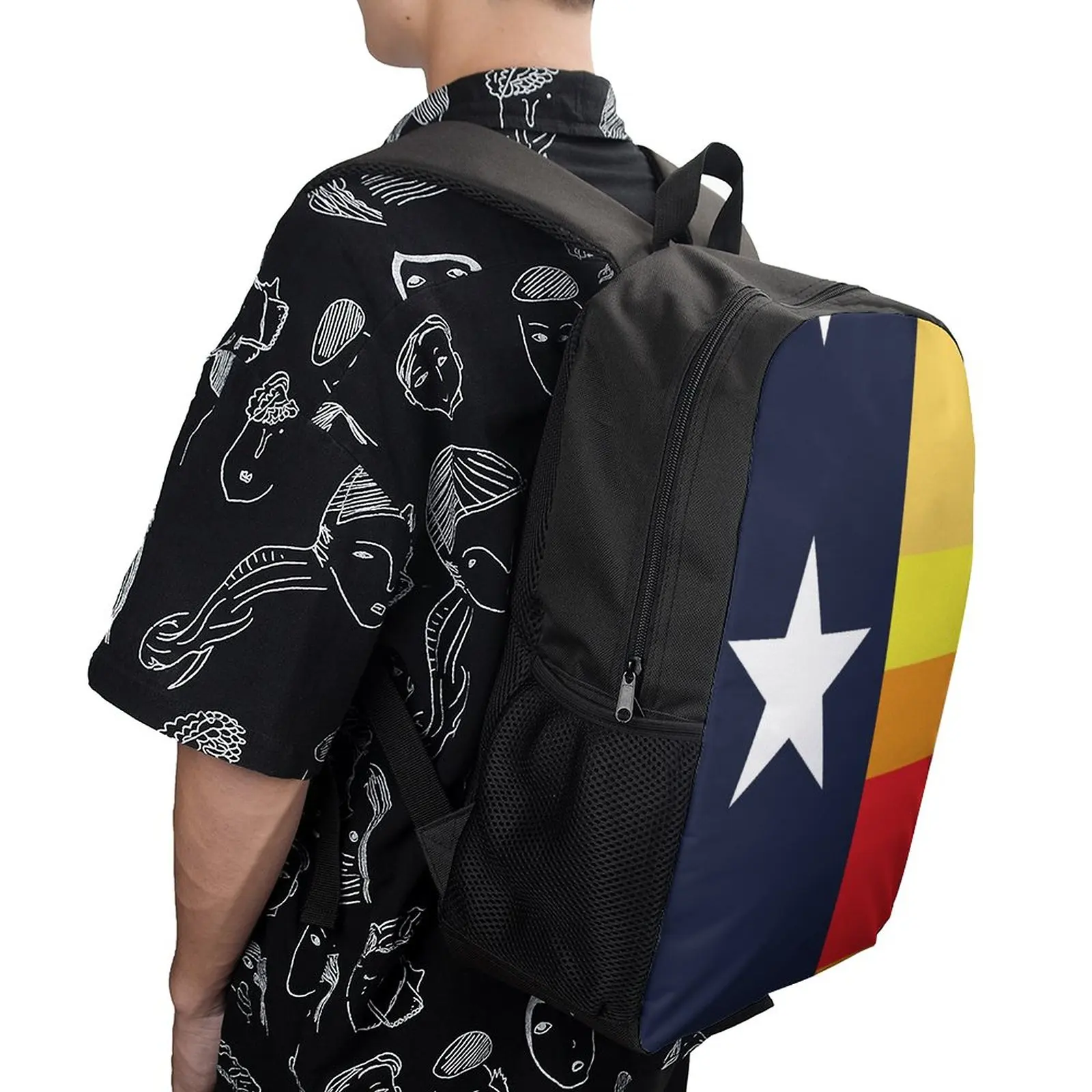 

New Houston Throwback Texas Champ Jersey Flag 17 Inch Shoulder Backpack Vintage Sports Activities Novelty Lasting Cozy Blanket