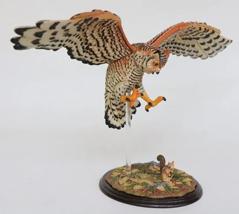 

15-20cm 4D master Simulation animal multicolor building blocks figure Doll eagle parrot toy