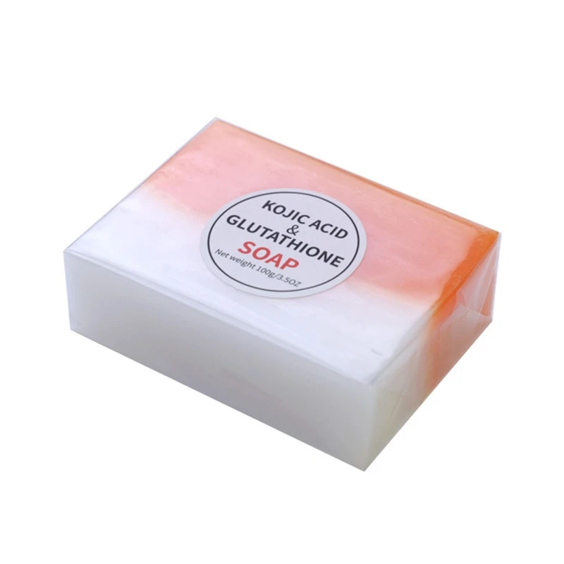 

100g Handmade Skin Brightening Bar Soap Kojic Acid Soap Glutathione Soap Natural Moisturizing Oil Control Shower Soap