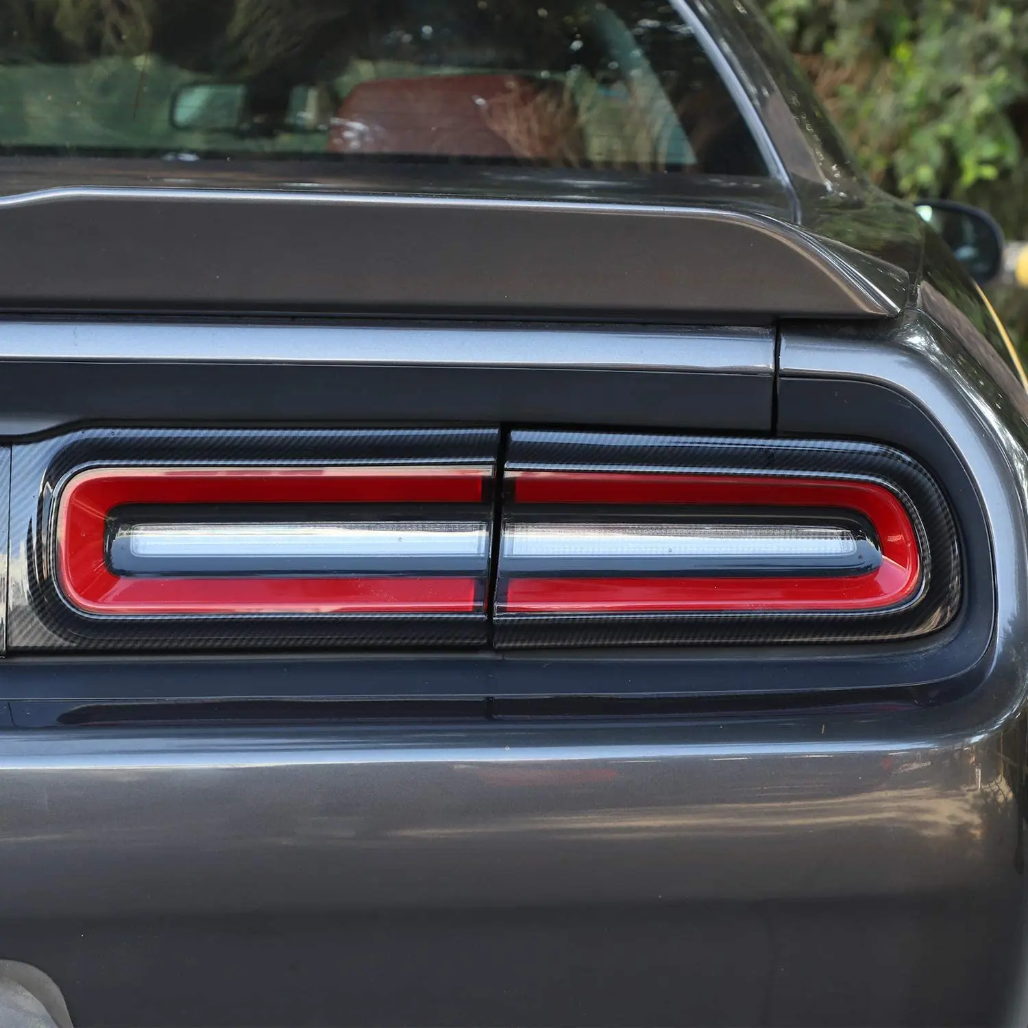 Для Dodge Challenger 2015 + задняя крышка автомобильного заднего фонаря из углеродного