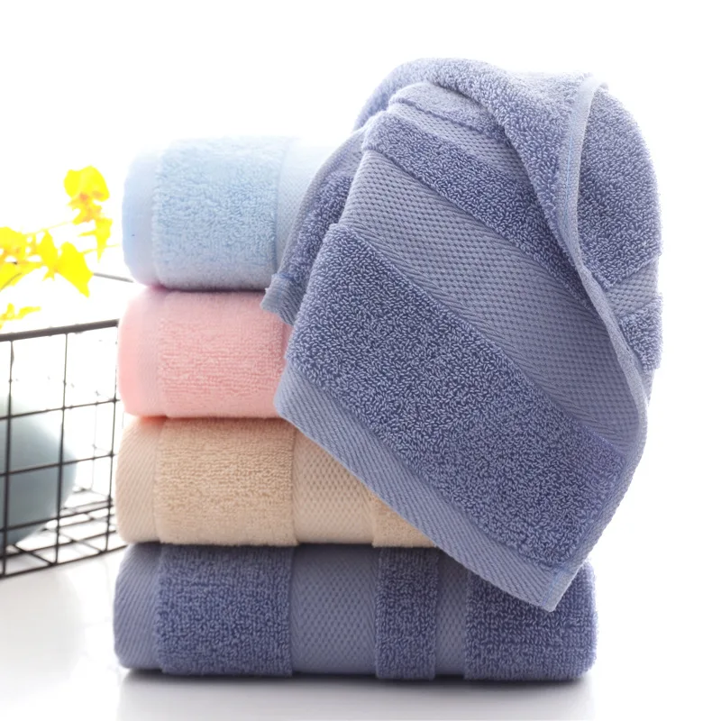 

Cotton Bath Towel For Bathroom Hand Face Towels For Adult Kids 74*34cm soft absorbent Terry Washcloth Travel Sport Beach Towel