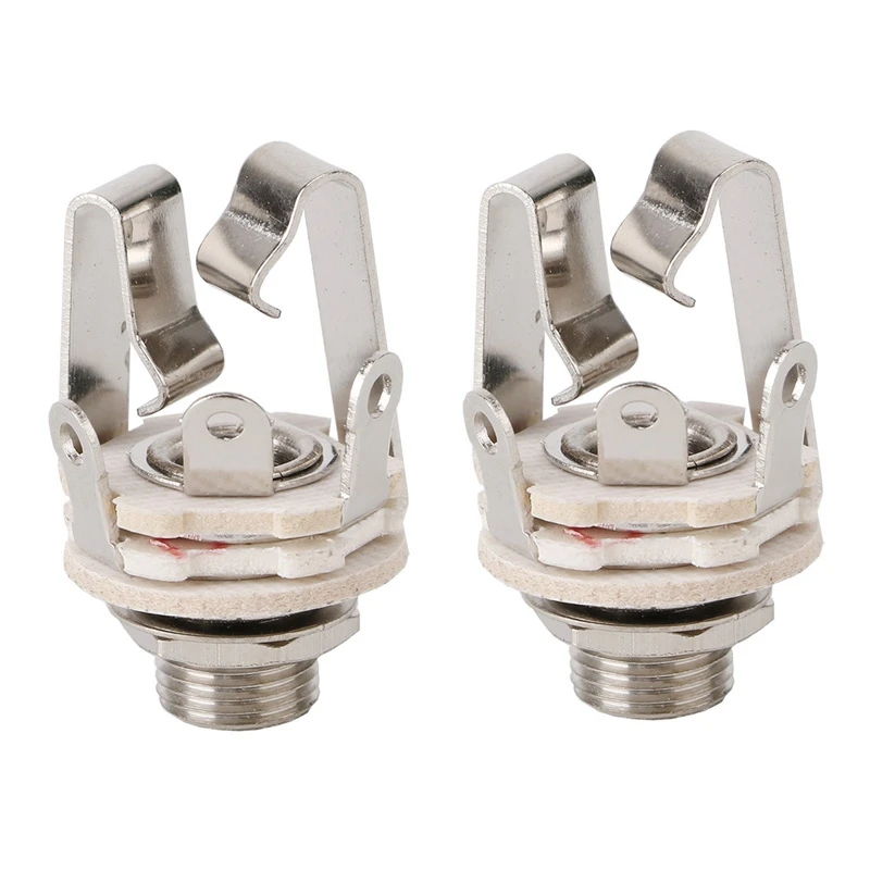 

2 штекера 6,5 двухканальный аудиокабель разъем с переключателем стерео 6,5 гнездо для гитары