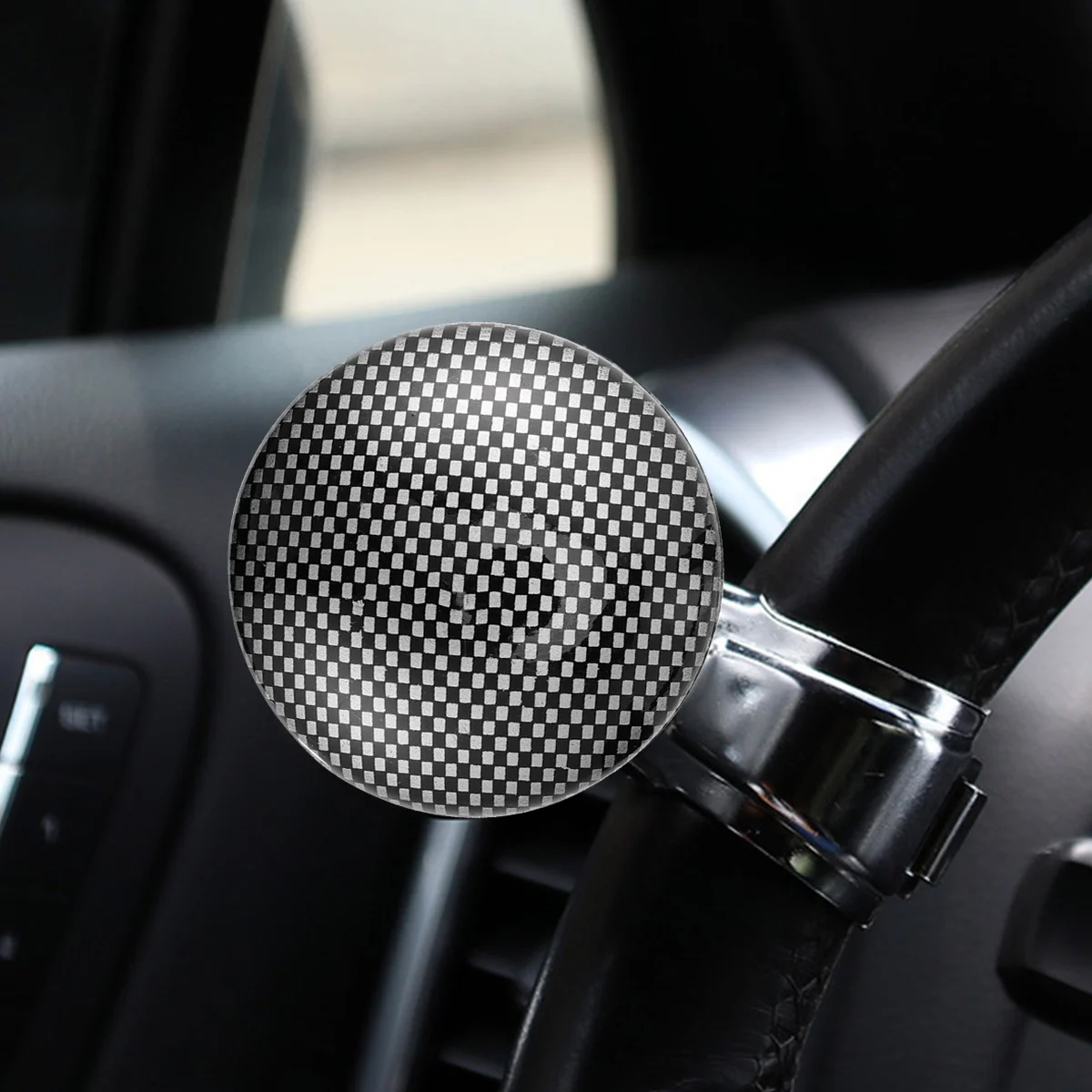 

Car Steering Wheel Suicide Car Beginner Assist Accessories for Car Vehicle Auto ( Black )