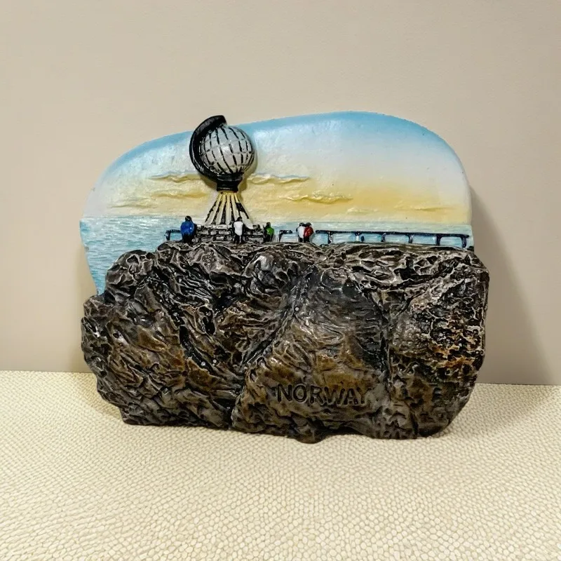 Скандинавский норвежский Северный точечный магнит на холодильник 3D окрашенная