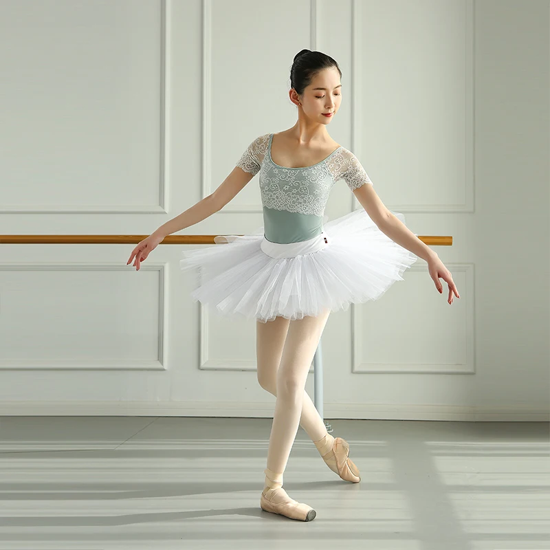 Женское Сексуальное Кружевное боди балетное трико Купальник для взрослых танцев