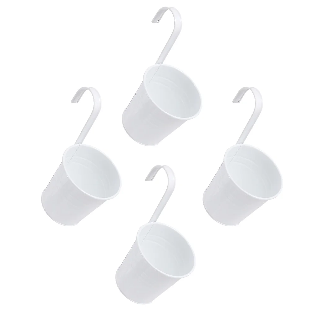 

4pcs Galvanized Planters Hanging Flower Basket
