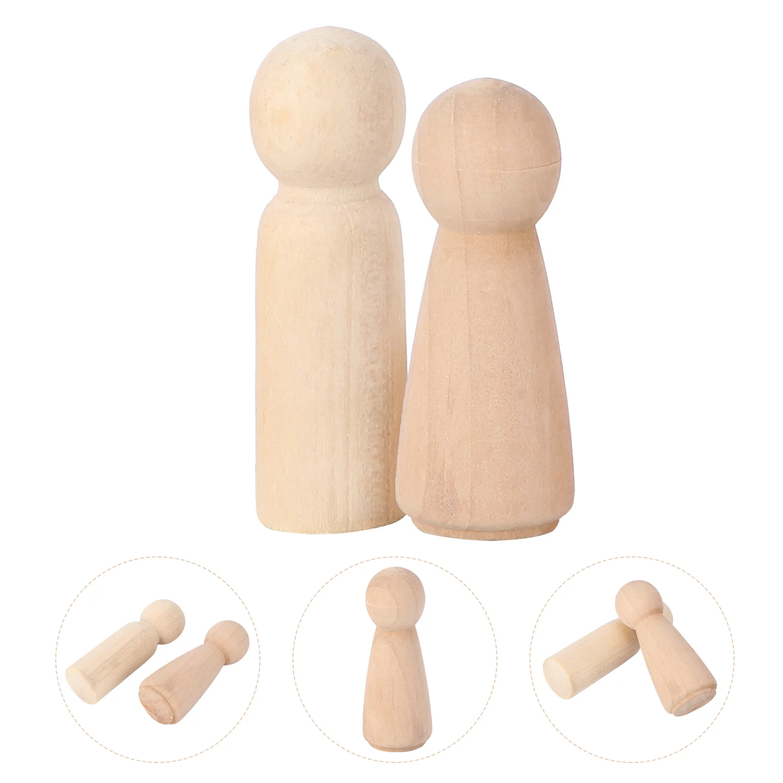 

20pcs Creative DIY Wood Embryo Painting Children Hand Painting