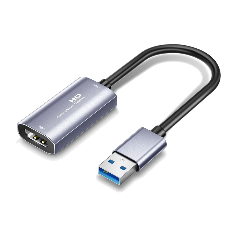 

Video Game Capture Card, HDMI-Compatible to USB 1080P Game Capture Card, Audio Video Capture Recorder Device