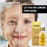 24k gold collagen anti wrinkle serum lift firm anti aging facial cosmetics fade fine line hyaluronic acid moisturizing skin care