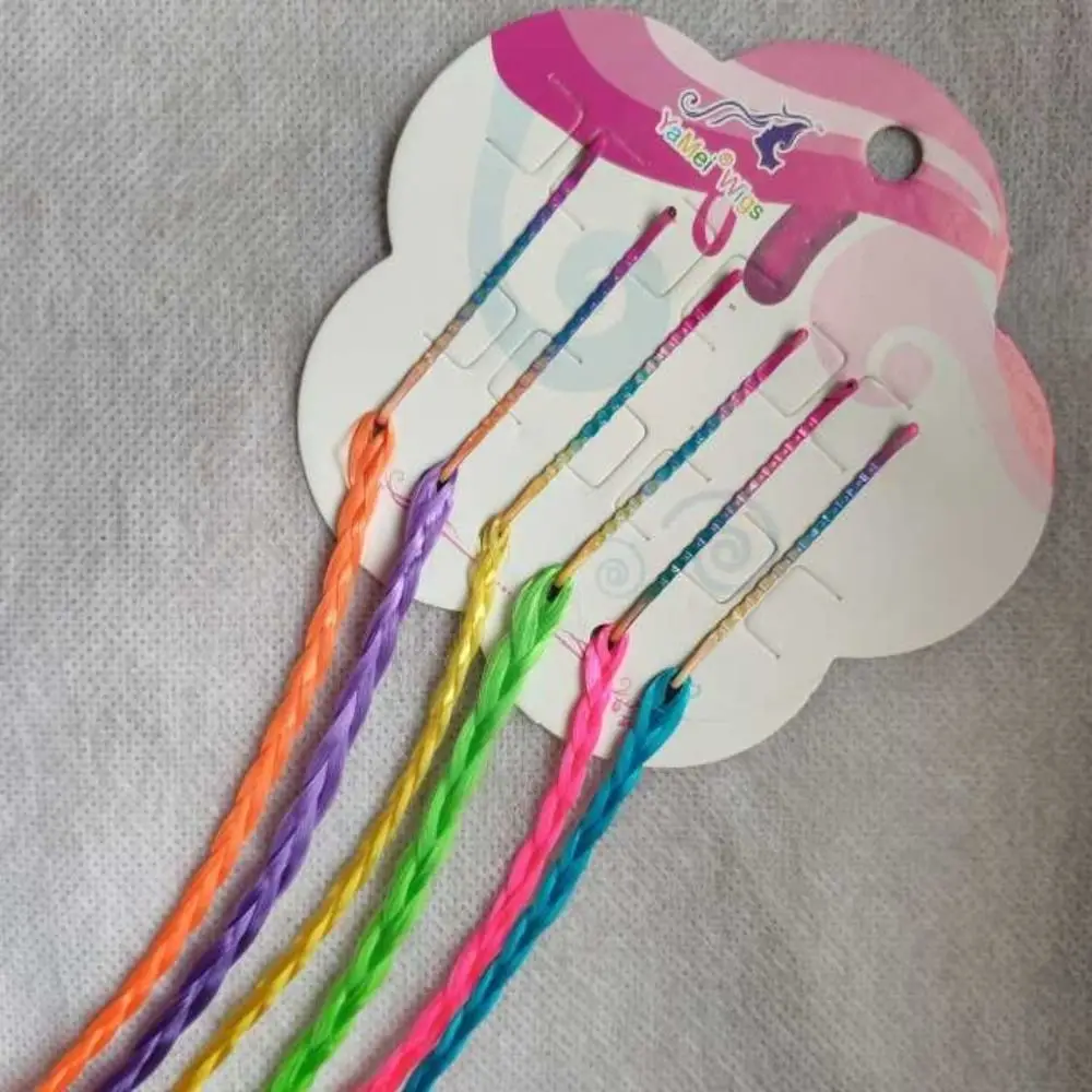 6 шт./комплект Детские парики из искусственных волос