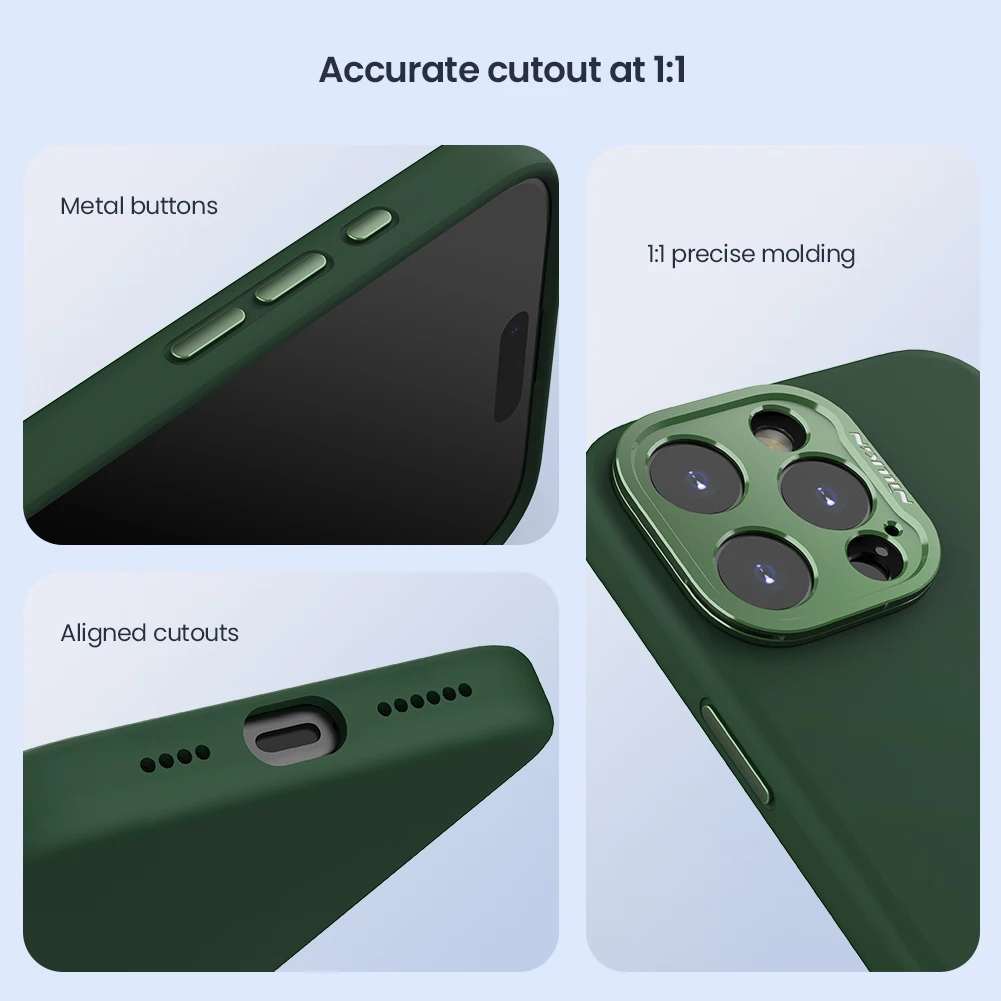 Чехол Nillkin для iPhone 16 Pro Max Magsafe классический жидкий силиконовый чехол с защитной