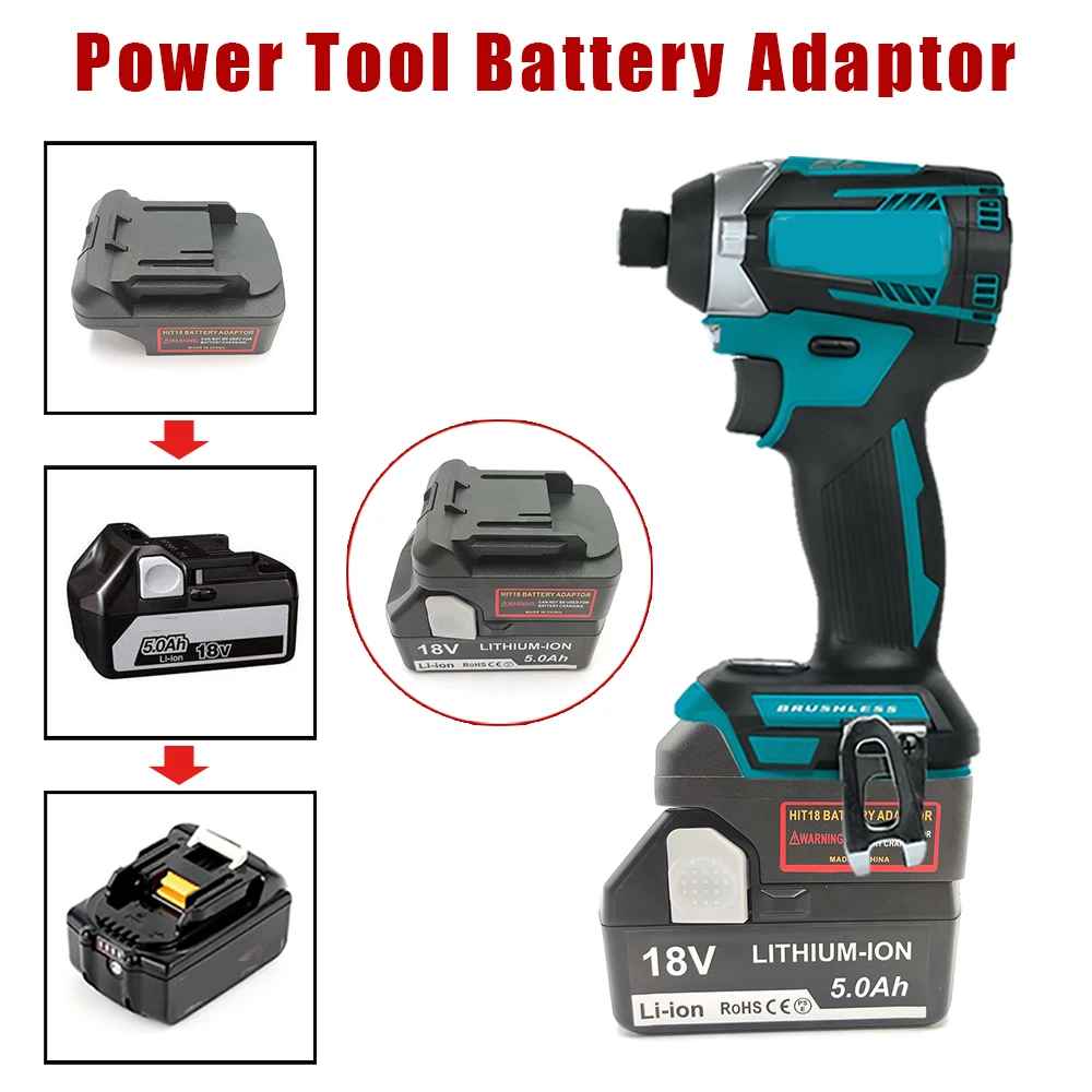 Battery Adapter For Hitachi 18V BSL1830 BSL1850 BSL1825 to M
