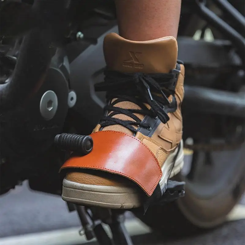 

Защита для мотоциклетной обуви, прочная защитная накладка для переключения передач, Регулируемый Чехол, противоскользящая защита для ботинок, аксессуары для мотоциклов