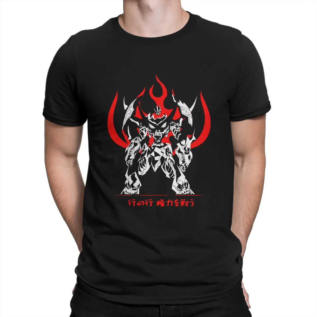 

Crazy Kamina Tengen Toppa Gurren T-Shirts for Men Crew Neck Pure Cotton T Shirts Tengen Toppa Gurren Lagann Short Sleeve