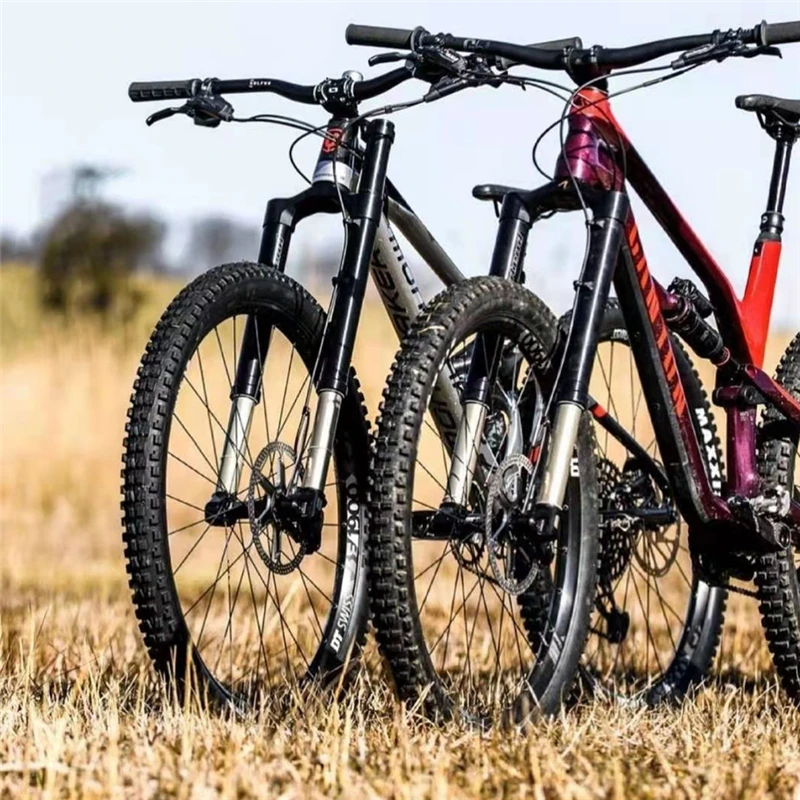 MTB Fork 27.5 /29er Boost 110x15mm Tapered Mountain Bike Suspension Air Resilience Oil Damping Bicycle Travel 140mm | Спорт и