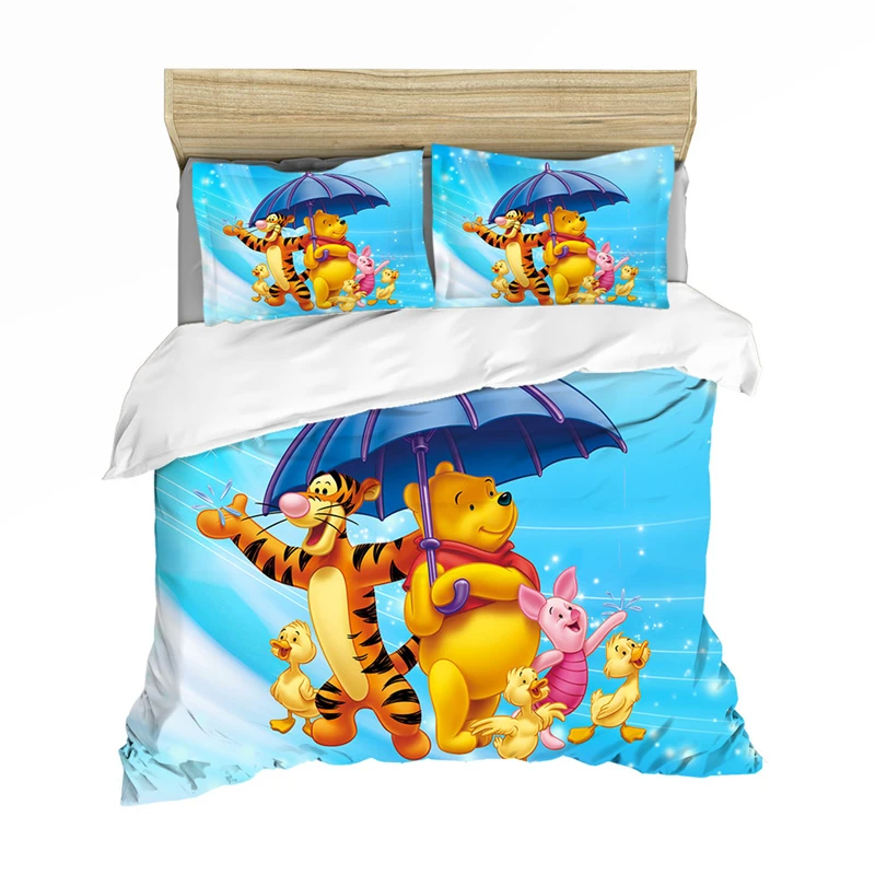 

Free Shipping Home Textiles Winnie Bedding Sets Children King Size Bedding Set Duvet Cover PillowCase Comforter Bedding Sets