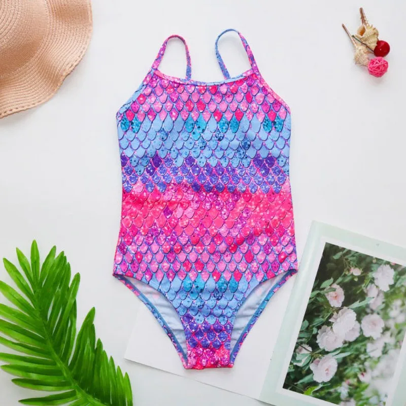 

Girls Swimsuits Summer Printed One Piece Baby Bodysuit Swimwear Kids Bathing Suits Beachwear Children Swimsuits 4-14years