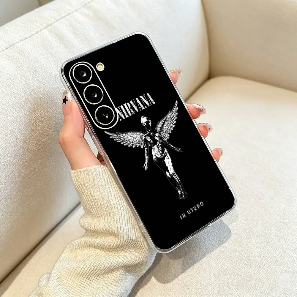 Чехол для телефона N-Nirvana Rock Band Lamentably Clear из мягкого силикона для Samsung Galaxy A71, A70, A30, A52, A51, A40. (art.: 3920dd00ce501) - 3920dd00ce501
