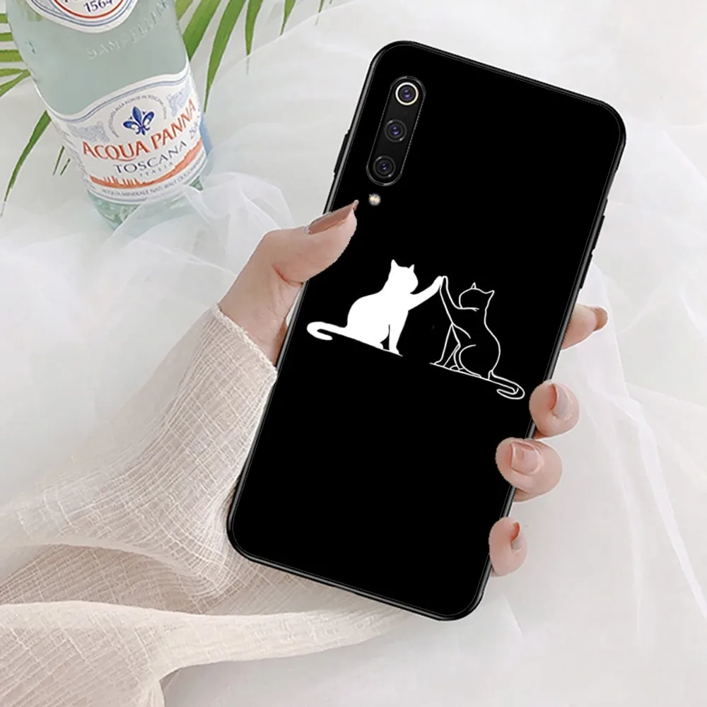 z kreskówkową kotem etui na telefon do Xiaomi Mi 5X 8 9 10 11 12 lite pro 10T PocoX3pro PocoM3 Note