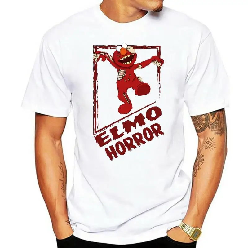 

Men T Shirt Elmo shirt black horror tshirts Women T-Shirt