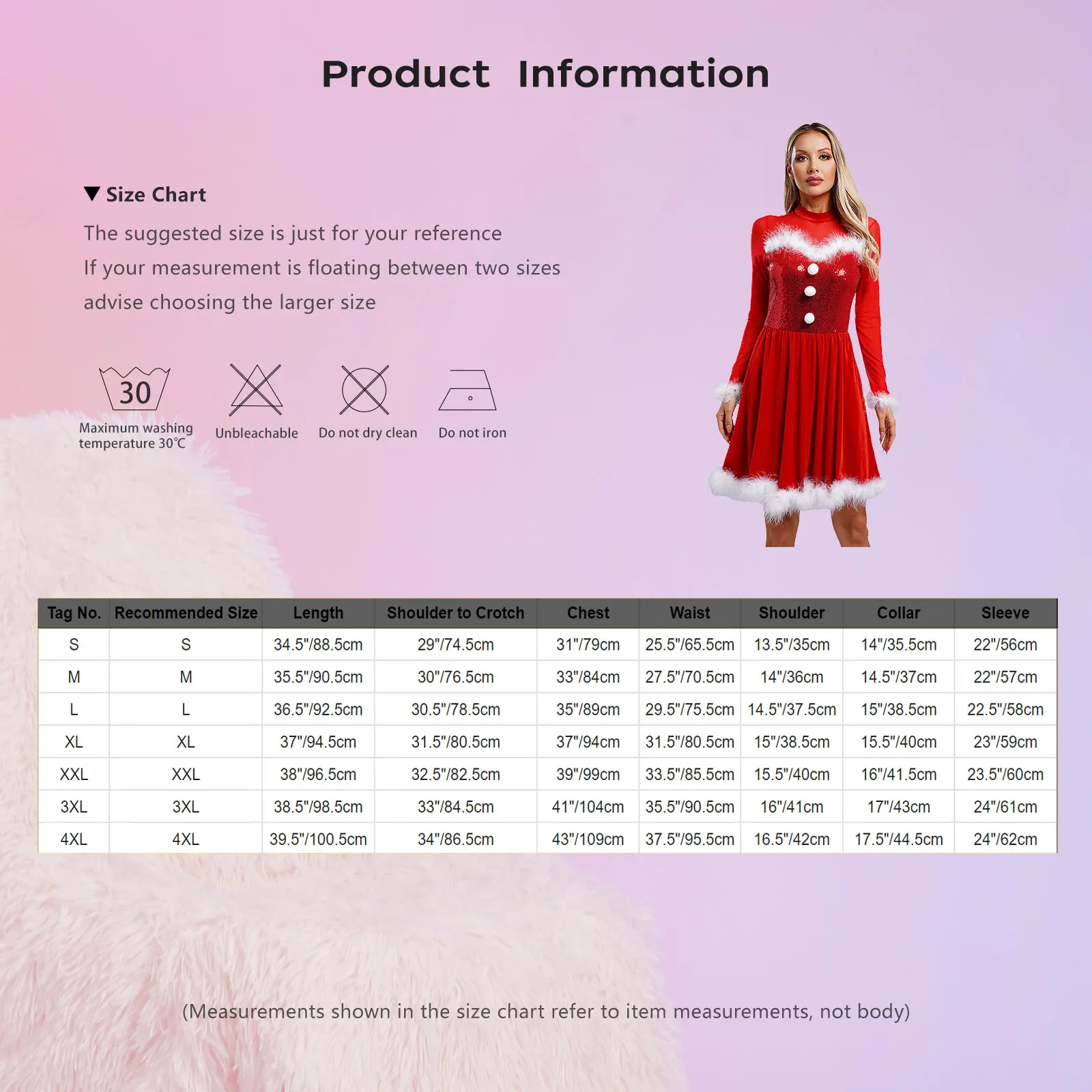 Женское рождественское платье миссис Клаус с пайетками и длинными рукавами