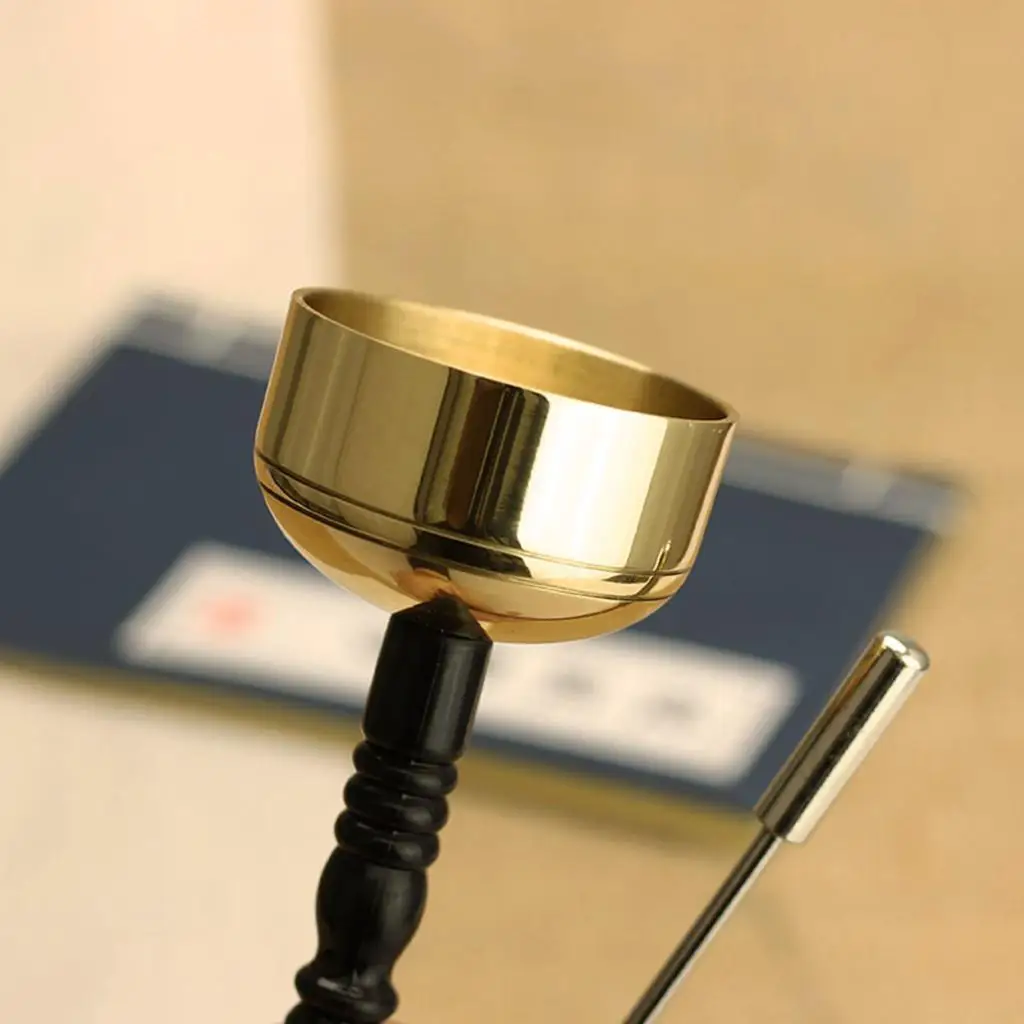 

Meditation Chime Buddhist Ceremonies Supplies Handle Bell for Meditation
