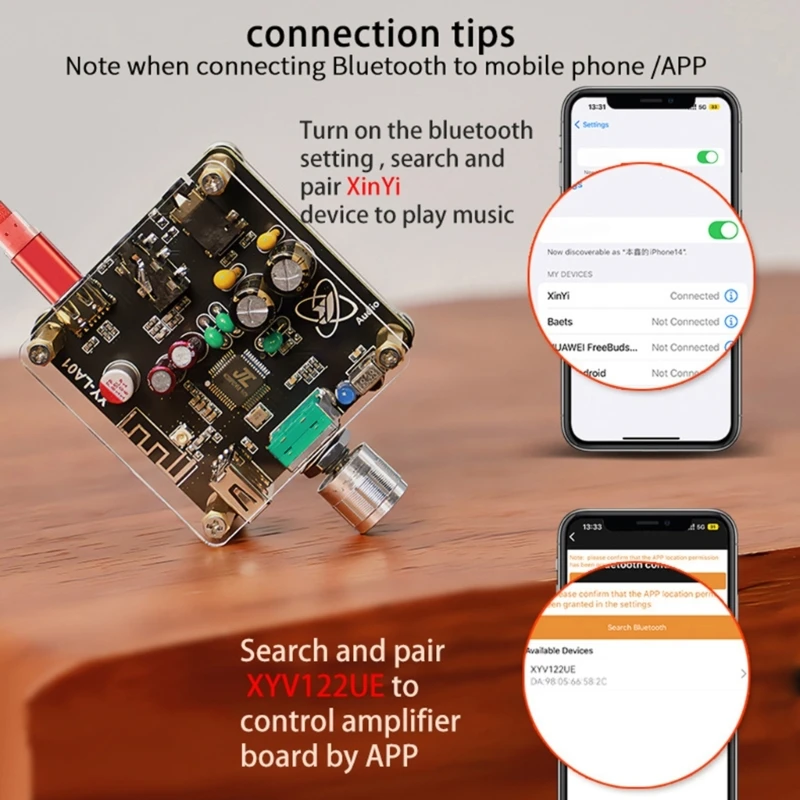 Плата декодирования LA01 HIFI усилитель музыкального плеера беспроводной модуль 5 2