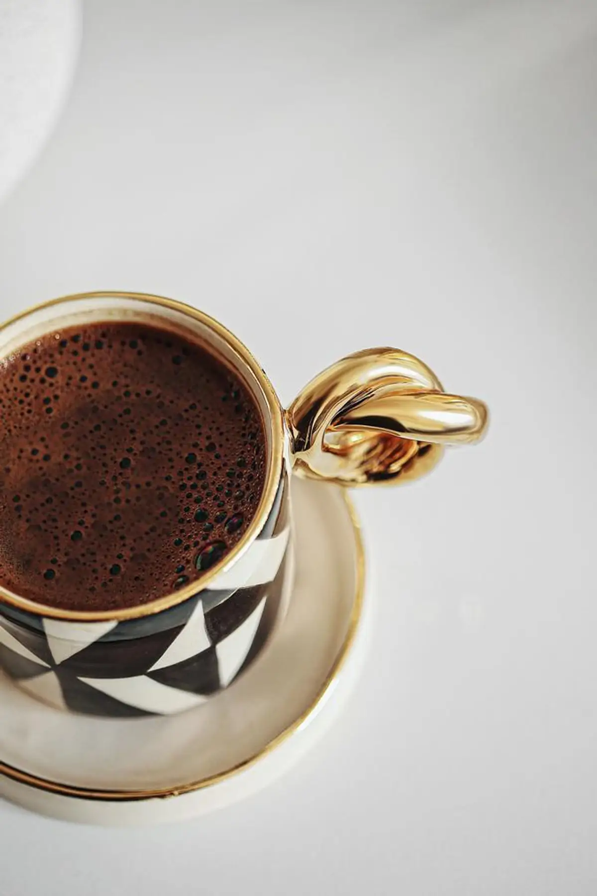Ceramic Handmade Hand Painting Gold Decorated Turkish coffee Cup | Дом и сад