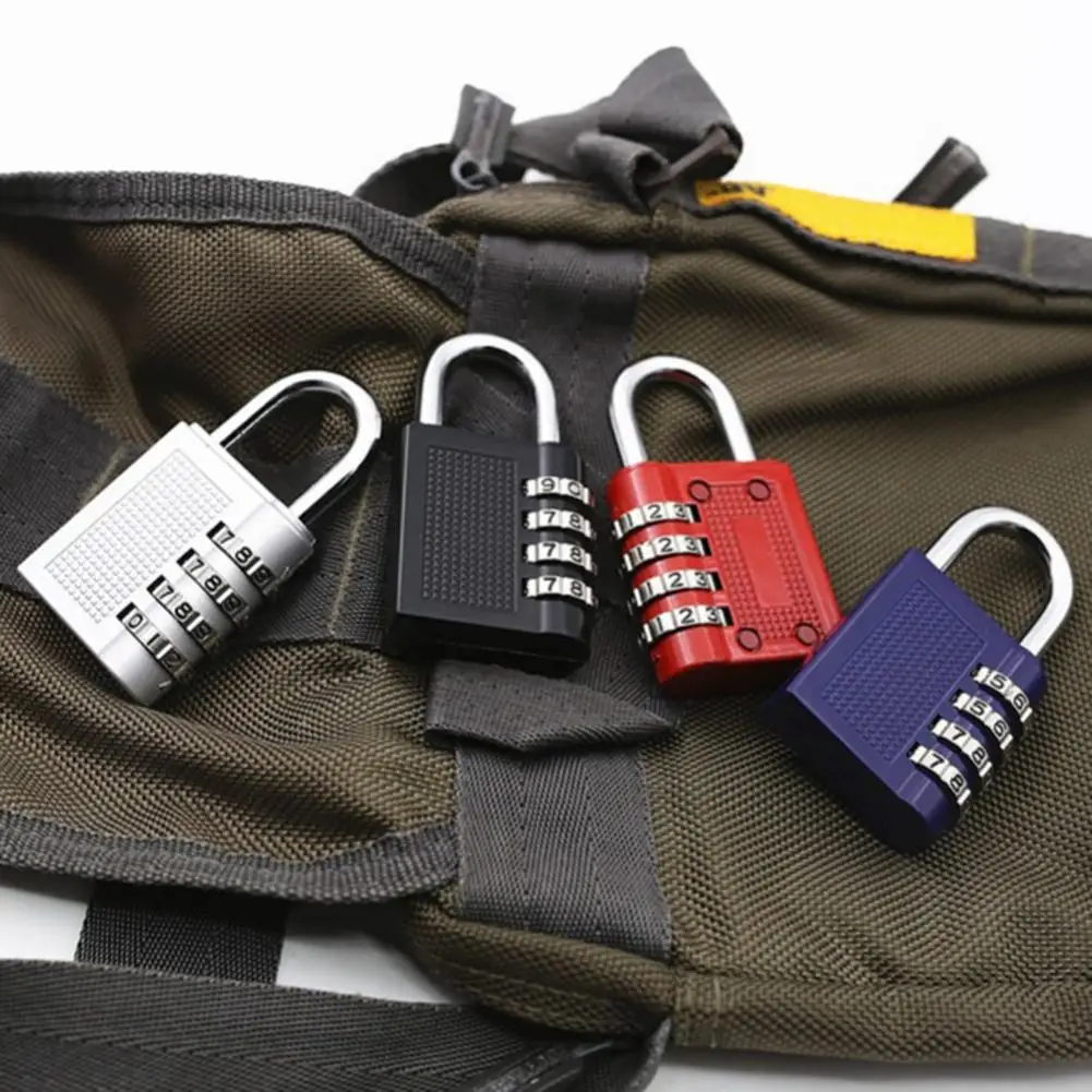 

Password Lock Door Padlock 4 Digit Combination Anti-theft Zinc Alloy High Hardness Multipurpose Number Code Lock For Home