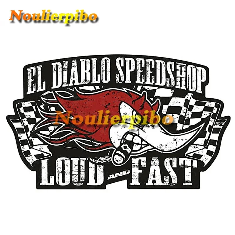 

Автомобильная наклейка El Diablo Speed Hot Rod Racing Helmet Специальная наклейка для мотоцикла автомобиля ПВХ Водонепроницаемый бампер Виниловая наклейка на окно