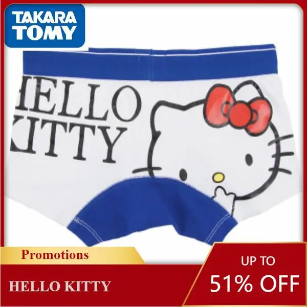 

Hello Kitty cartoon anime low waist men's underwear Lycra cotton boxer shorts teenage cartoon underwear