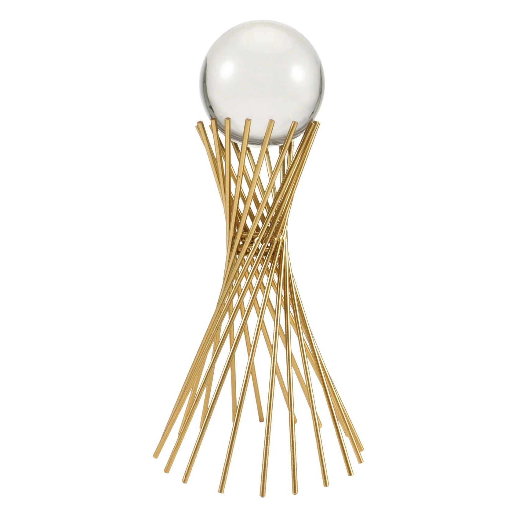 

Crystal Ball Craft Ornament Simple Modern Creative Iron Light Luxury Ornament Decoration for Living Room TV Cabinet A