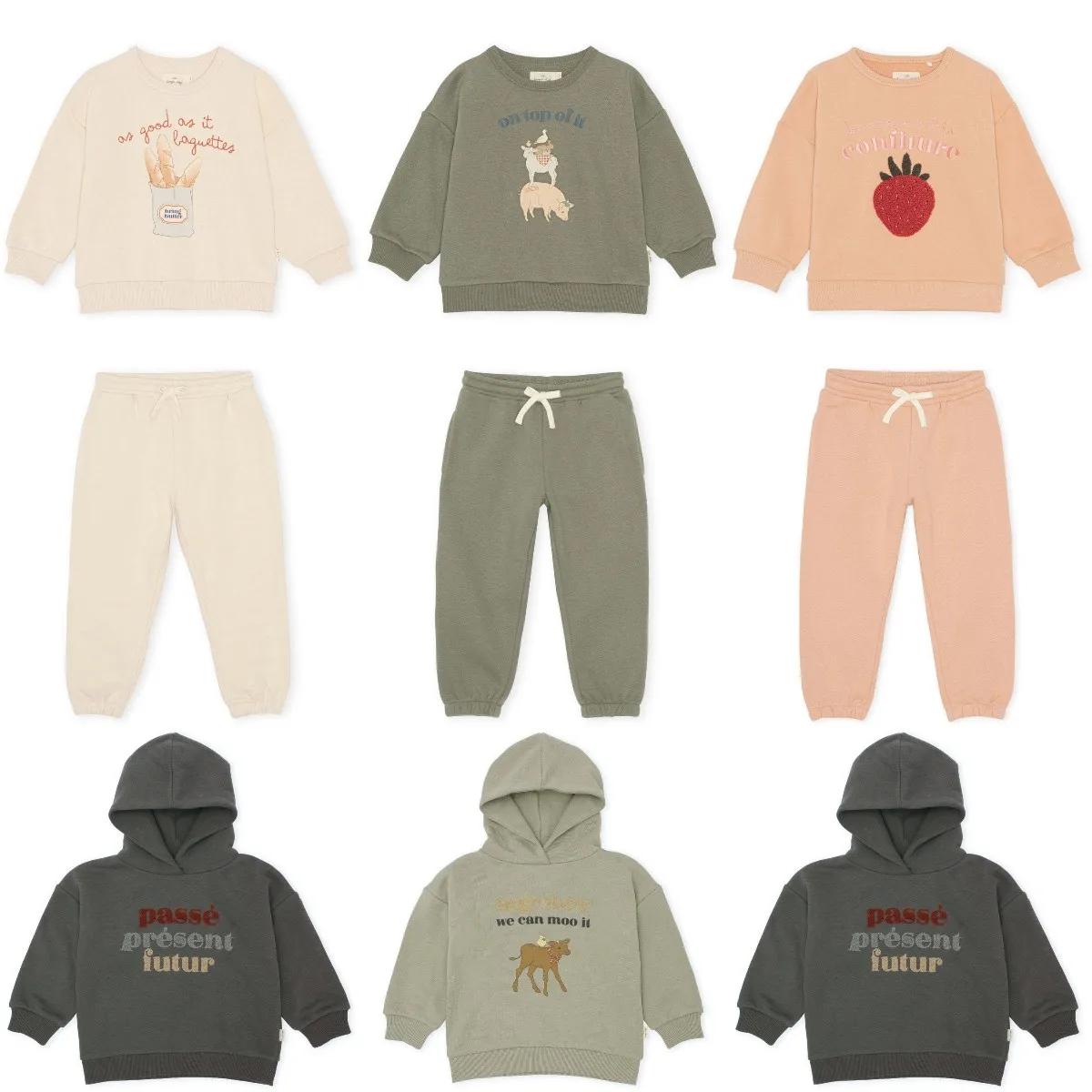 

2022KS children's clothes plush sports suit hoodie