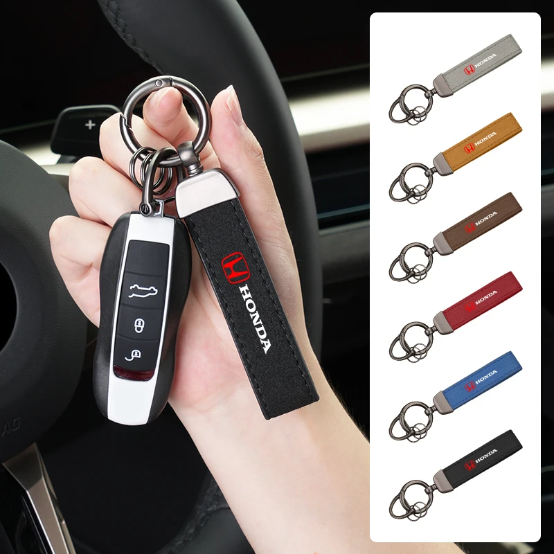 1 шт. автомобильный брелок замшевый для ключей интерьерные аксессуары Honda Civic Fit City