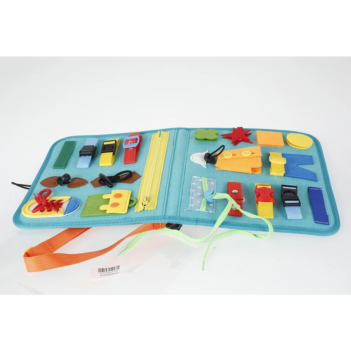 

new Busy Board for Basic Life Skills Learning Felt Learning Sensory Board Preschool Educational Travel Toys Parent-children