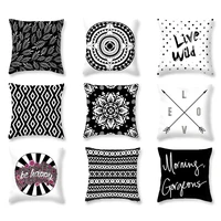 black and white pillowcase home decor pillowcase sofa cushion cover