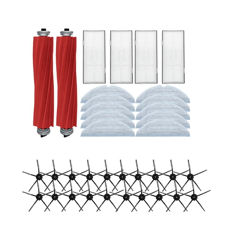 

For Mi Roborock S7 Accessories Mop Cloth Hepa Filter Side Brush S7 Plus Robot Vacuum Cleaner Main Brush Detachable 3