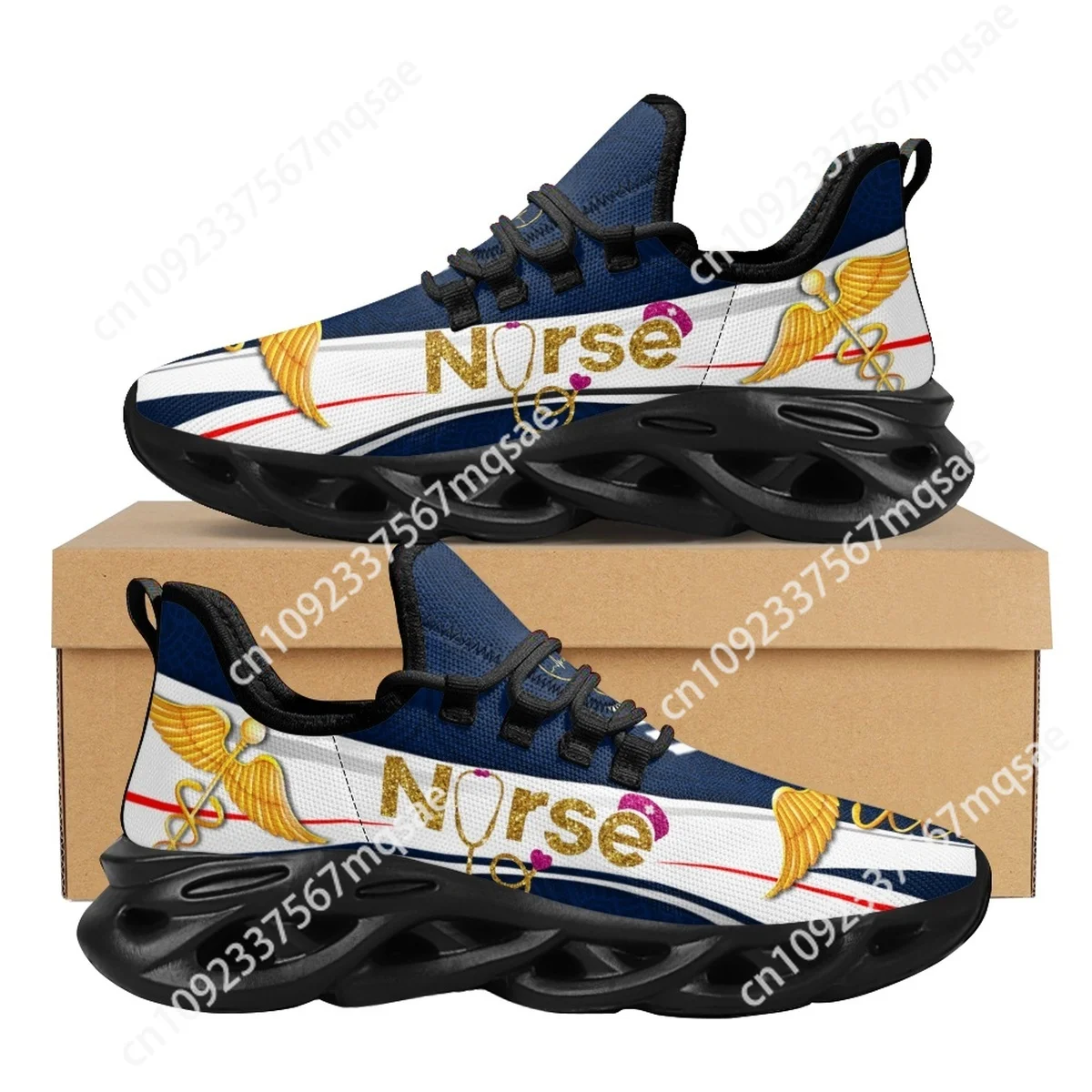 Женские кроссовки для бега с узором EMT EMS на заказ повседневная сетчатая обувь