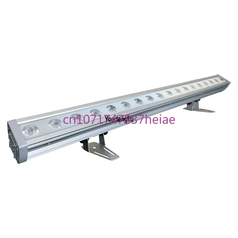 

6 шт. настенный монтаж IP65 наружный водонепроницаемый линейный светодиодный настенный светильник dmx 18x3 Вт rgb 3 в 1