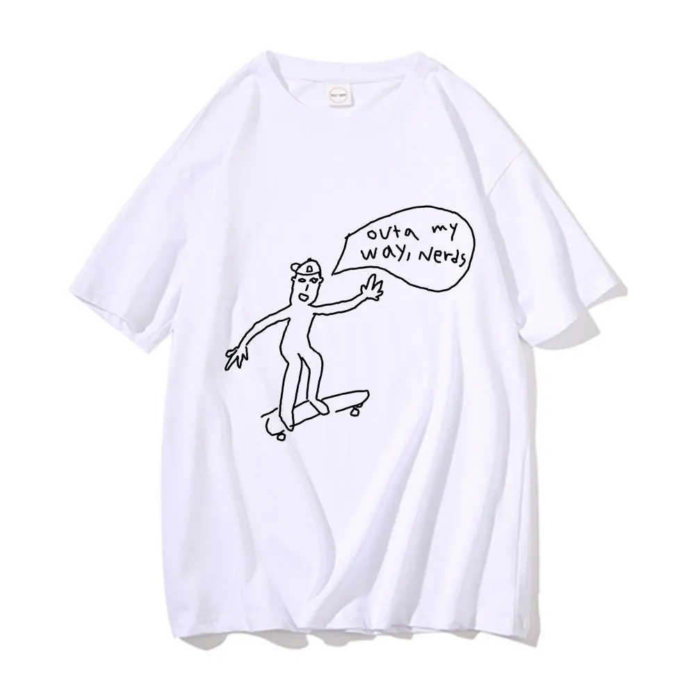 

Cool Guy Tshirt Ovfa My Way Nerds T-shirts Skate Boy Short Sleeve Men Women Fashion Harajuku T Shirt Unisex Oversized Loose Tees