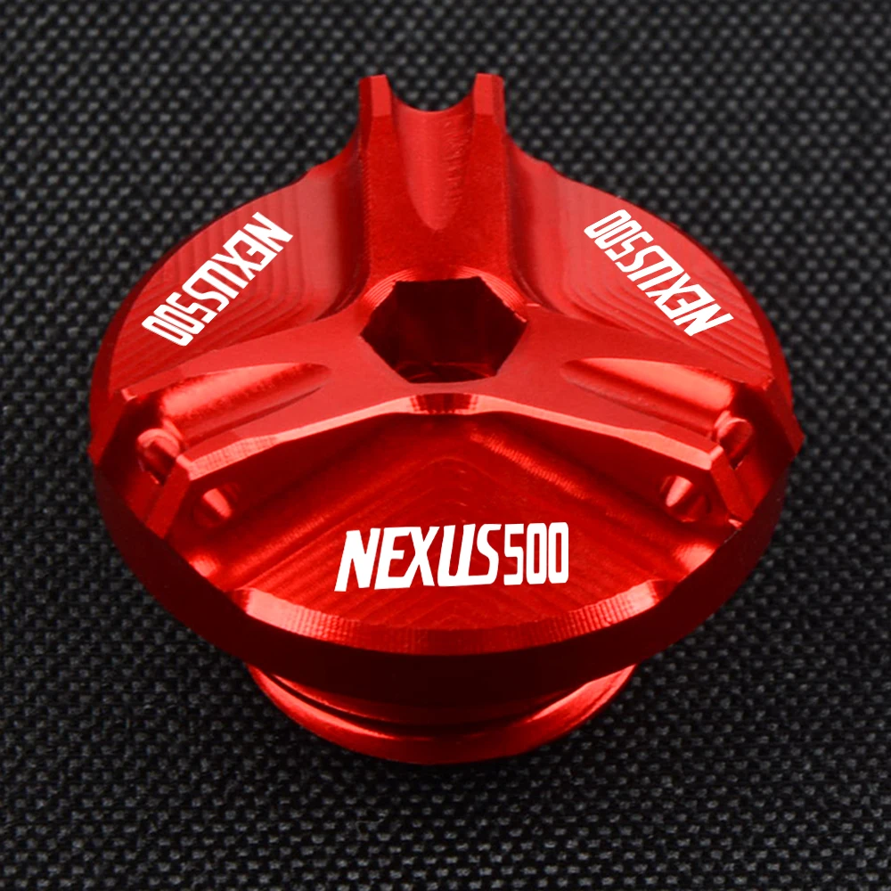 

For Honda NEXUS500 NEXUS 500 2004 2005 2006 Motorcycle Accessories CNC Aluminum M20*2.5 Engine Oil Filter Cup Plug Cover Screws