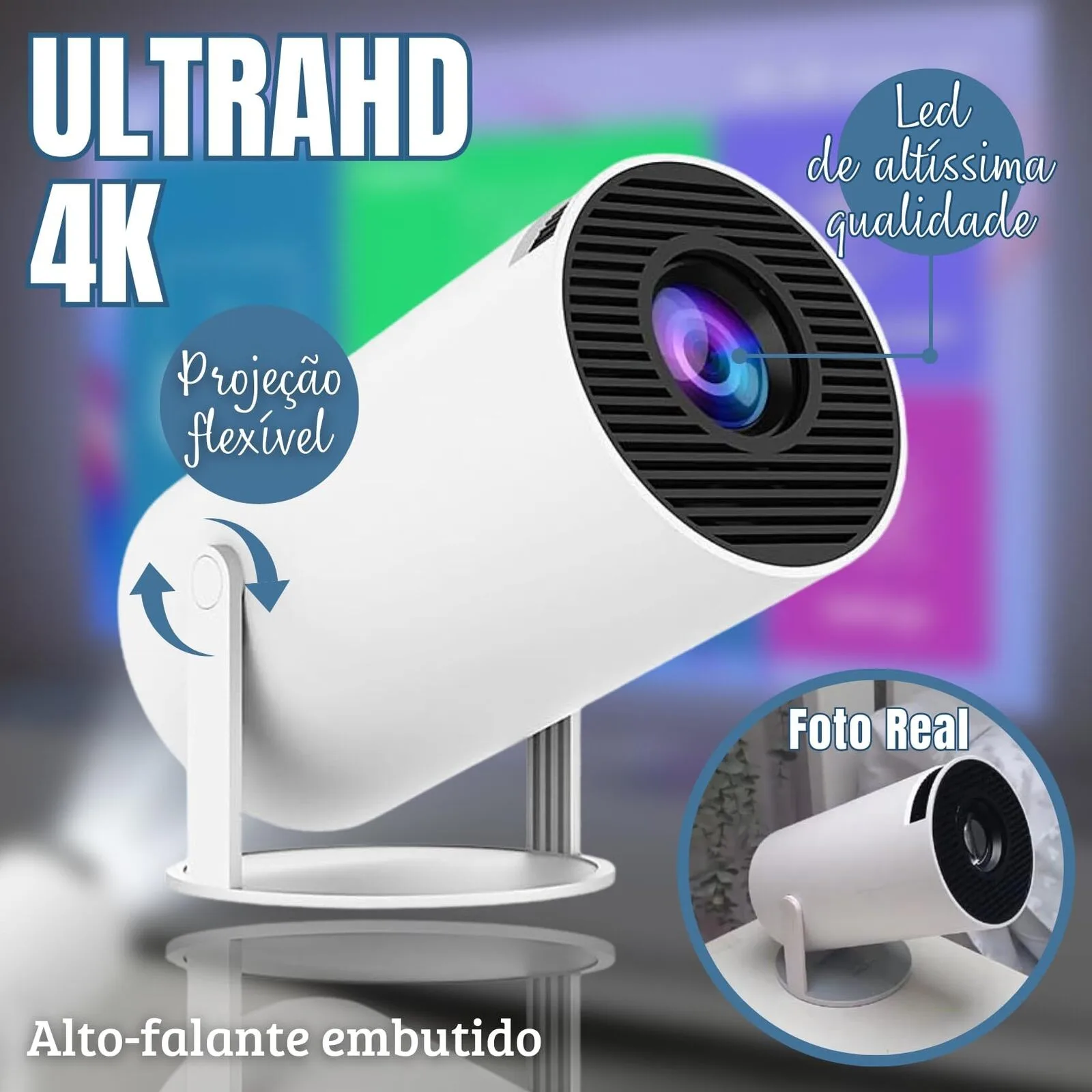 Проектор начального уровня Android с высоким разрешением