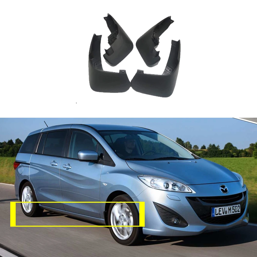 

Брызговики для Mazda5 Mazda 5 CW Premacy 2011 ~ 2018, 2012 2013 2014 2015 2016 2017 брызговики, передние и задние колеса, расклешенные крылья, аксессуары для автомобильного стиля