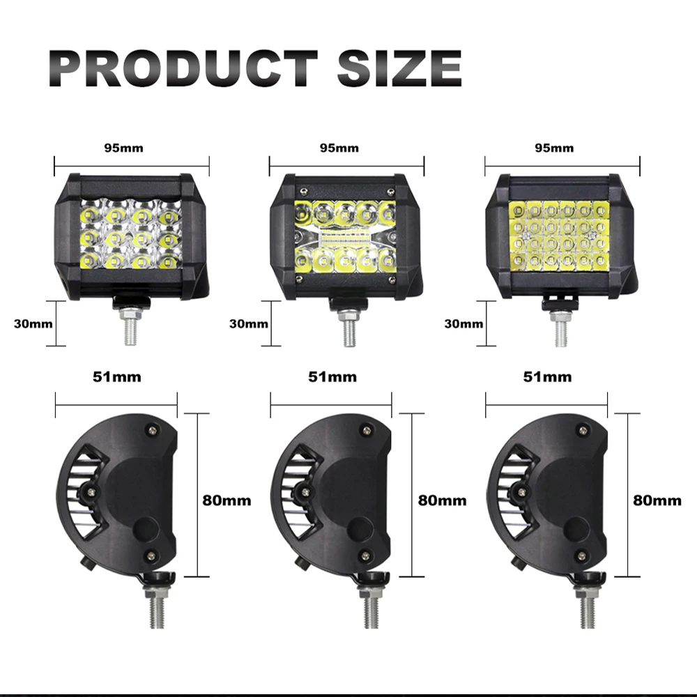 ANMINGPU 4 &quot7 дюймов Φ Bar/Work светодиодный внедорожник комбинированный прожектор для