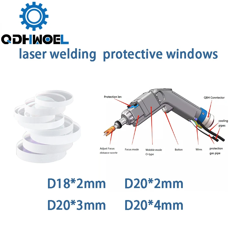 

Волоконно-Лазерный сварочный Защитный Объектив HSG, защитное стекло, Лазерный сварочный пистолет