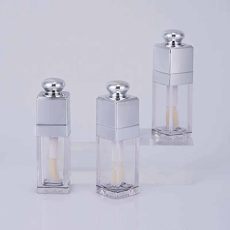 

10/30/50pcs 8ml Empty Square Lip Gloss Tube Plastic Refillable Bottles Liquid Lipstick Container lipgloss Sample Bottle