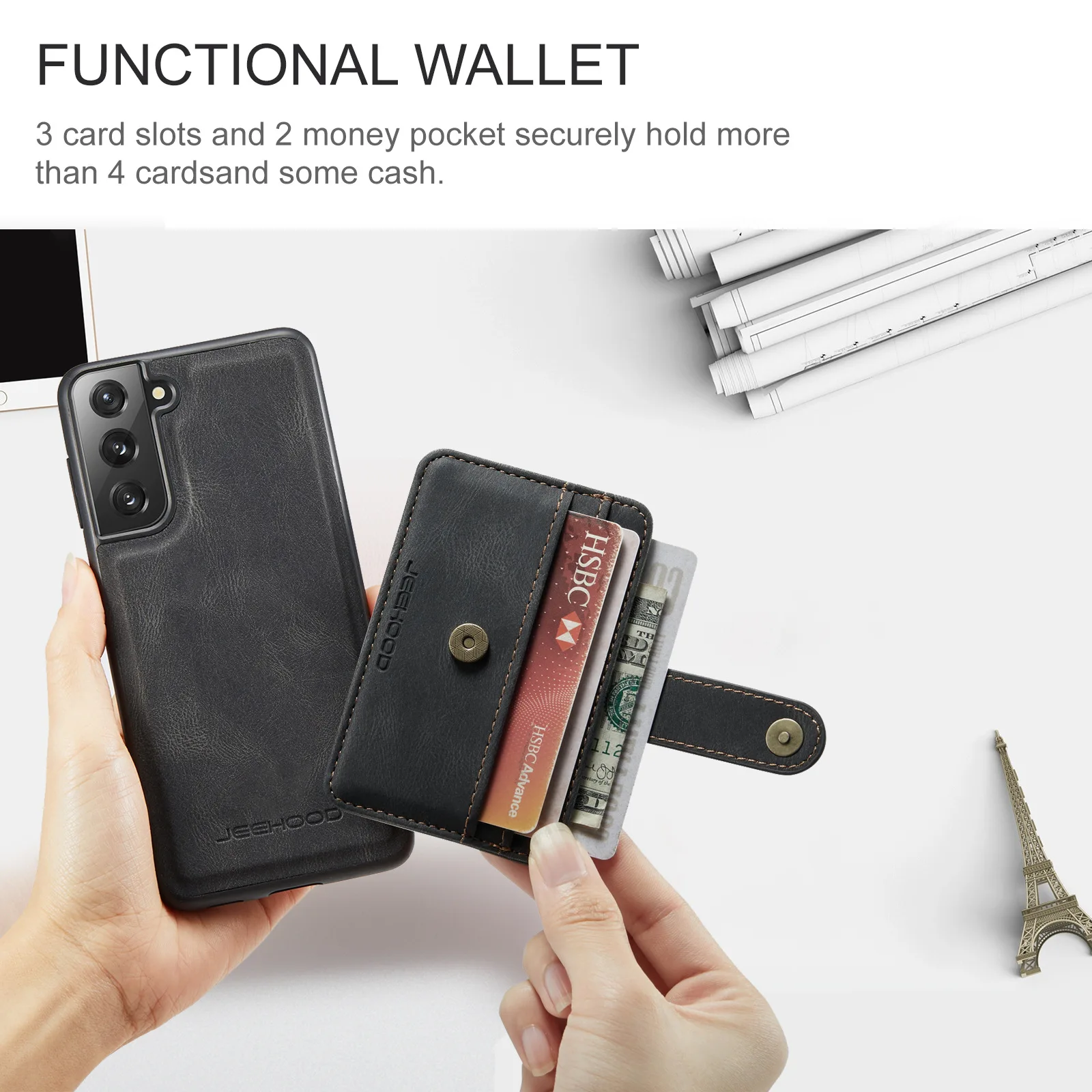 

Magnetic Flip Leather Phone Case For Samsung Galaxy S21 FE S22 Ultra S20 S10 S9 S8 Plus Note 20 10 9 Wallet Card Bag Cover Coque